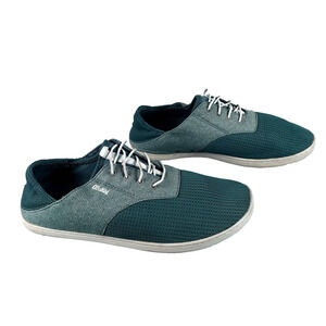 Olukai Nohea Moku Mens 10 Dark Teal Grey Mesh Casual Sneakers
